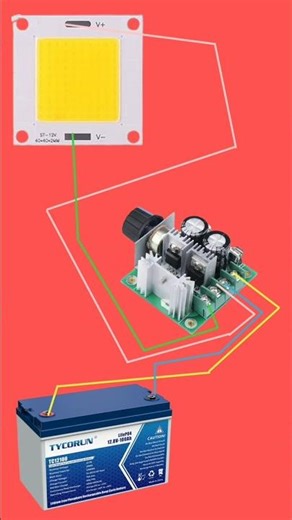 How to Make LED Dimmer at Home | Potentiometer LED Brightness #shortsControl #rgexperiment #electric