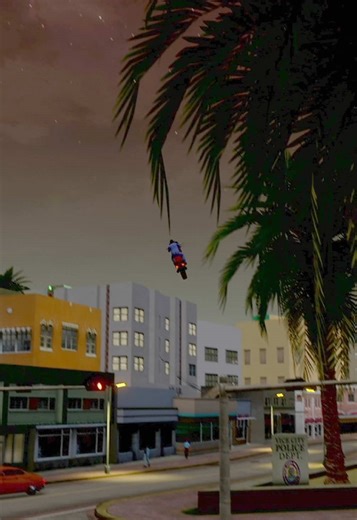 GTA Vice City | Bike Stunt X Red Sky 🏍️💨🚀 #gta #gtavicecity #gtastunt