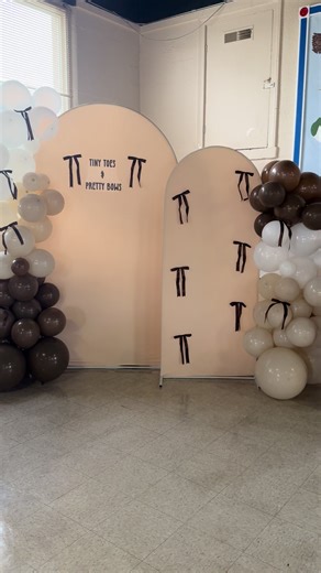 Did this balloon arch for one of my besties baby shower today!🤍 @Micha #babyshower