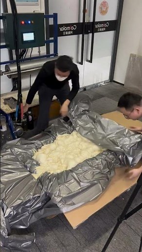 Amazing Expanding Foam Packaging Process 📦