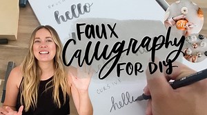 29 shares | Sharing how to create faux calligraphy for DIY using any...