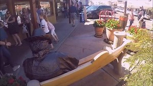 Performing as a living statue in public is my way of making people laugh! | Bronze Cowboy