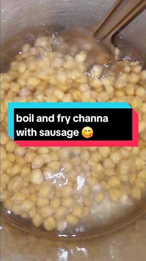 Authentic Guyanese Recipe: Boiled and Fried Channa with Sausage