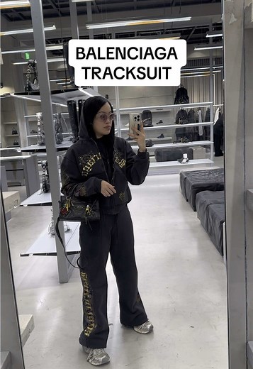 Exploring My Grunge Balenciaga Track Suit Style
