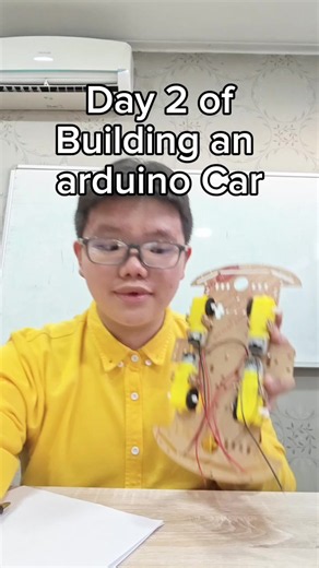 day 2 of making an aurdino car #programming #electronics #arduino #arduinoproject