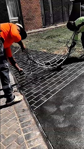 Brick Stencil Pattern Work Tool for Precision Floor Finishing #worktool