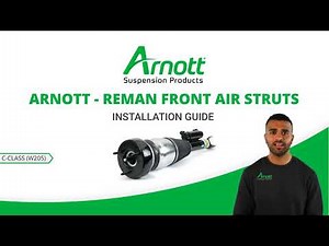 Arnott reman front air struts installation video for Mercedes-Benz C-Class (W205) without 4Matic