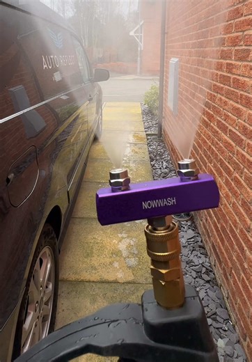 This pressure wash attachment makes cleaning 2x faster 🚗🔥 #detailing #pressurewasher #carcleaning #cartok #tiktokmademebuyit