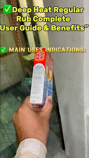 Deep Heat Regular Rub – Complete User Guide & Benefits”#deepheart#medicine#viralvideo