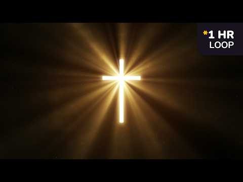 Peace | Golden Promise & Radiant Cross || Prayer & Devotion Background | 1 Hour Loop | 4K