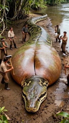Giant Python's Swollen Belly Reveals Horrifying Discovery! 🐍🐦