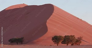 4K time lapse of sun setting on the sand dunes inside the Namib-Naukluft National Park