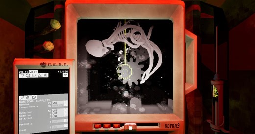 Help a spaceship give birth before it collides with a star in Ultrasound