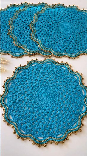 Sousplat de crochê passo a passo Fiore Americano de croche tutorial