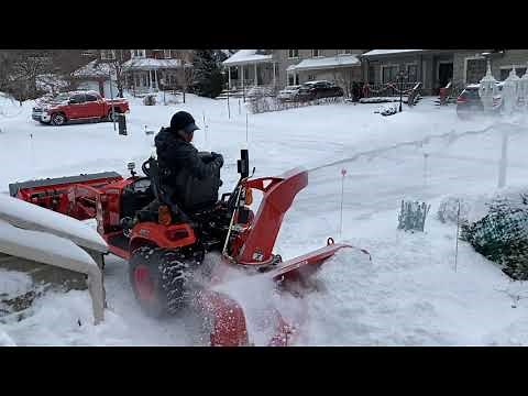 Kubota BX23S first snow Jan 2021