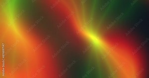 Glowing beams of red, yellow and green tones form moving patterns. Animated background and club video. Meditation video. Infinite cycle. Loop Stock Video