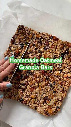 Homemade Oatmeal Granola Bars