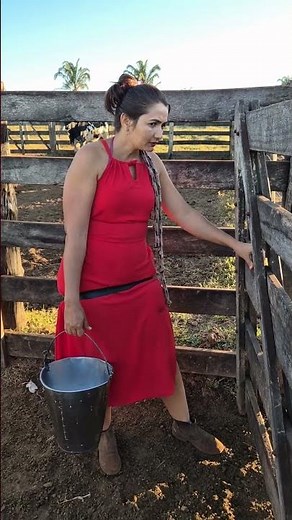 Beautiful Cowgirl Life on the Farm | Ranch Morning Routine #shorts #villagelife #cow #rurallife