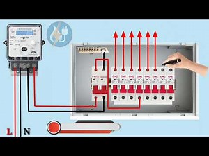 8 way mcb Distribution db box wiring connection diagram