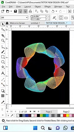 Colorful Pattern Design in CorelDRAW | Easy Step-by-Step Tutorial #viral #coreldrawtutorial #shorts