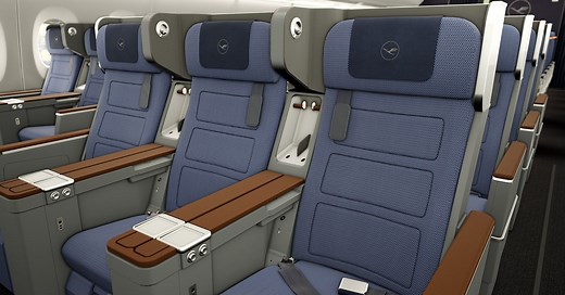 These new airline seats recline without disturbing the passenger behind you