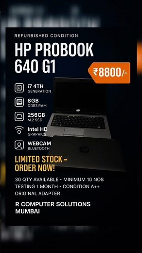 HP ProBook 640 G1 with unbelievable price 8691914641 #shorts