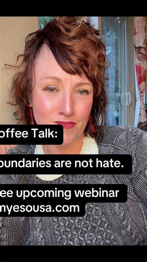 Coffee Talk: Boundaries are not hate. There are no special categories of men who deserve to violate your boundaries. Any man trying to negotiate with your NO has predatory intentions. That bad feeling in your gut is your intuition trying to alert you to danger. Learn about all this and more in my upcoming free webinar. amyesousa.com #gendercritical #knownheretic #knownhereticU #boundaries #intuition | Amy E. Sousa
