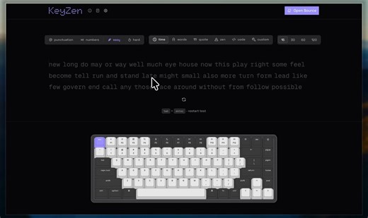 Introducing code practice mode in keyzen built by : @Priyanshuwq Supported languages : Javascript , GO , Dart , Lua , Shell Link below 👇🏻👇🏻👇🏻