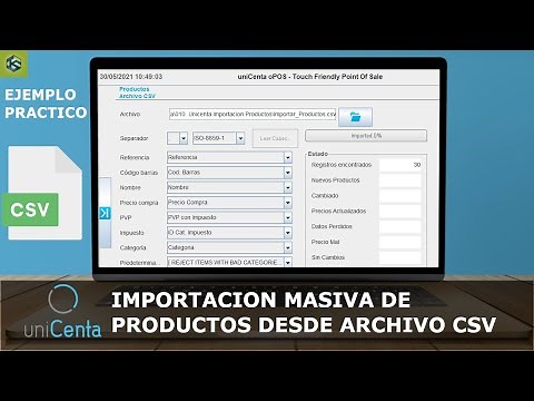 Unicenta oPOS: Bulk Import of Products from CSV File