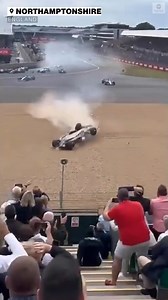 352K views · 1.1K reactions | Dramatic video shows the moment Alfa Romeo driver Zhou Guanyu's car flipped and was sent crashing into a fence at the British Grand Prix . Alfa Romeo said Zhou was not badly injured and was treated at the circuit’s medical center. https://abcn.ws/3NGsw5q | ABC7 | Facebook