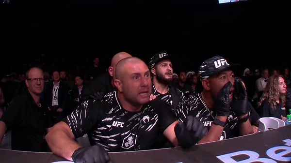 Ilia Topuria celebrates with Sergio Ramos after retaining featherweight belt