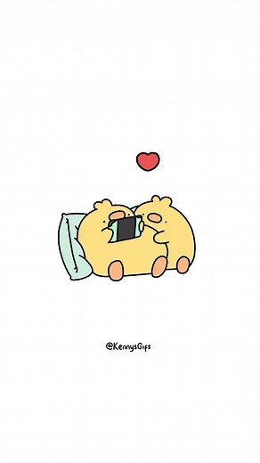 13M views · 68K reactions | Birbs Belly rubs  ❤️ Made using @procreate on iPad Pro #cuteart #couple #animation | KennysGifs | Facebook