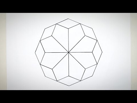 Incredible Polygon Mandala | Easy Geometry Art | Geometric Mandala Drawing | Geometry Polygon Design