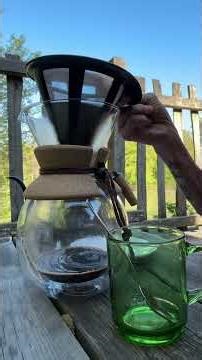Cafetière filtre à décantation économique, écologique, esthétique, utilisations variées, plus saine