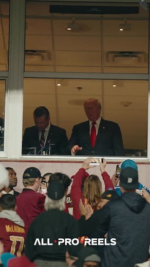 21K views · 1.9K reactions | With the Washington Commanders celebrating Veterans Day at home against the Detroit Lions, President Donald Trump attended at Northwest Stadium. Trump is the first sitting president to be at a regular season NFL game. | All-Pro Reels | Facebook