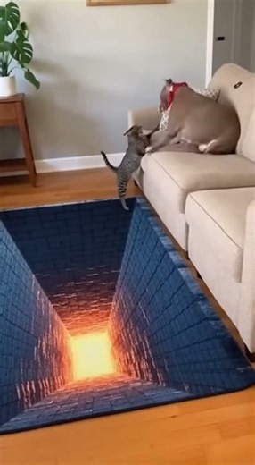 Pitbull Learns Lesson From Furious #viral #shortvideos #funny