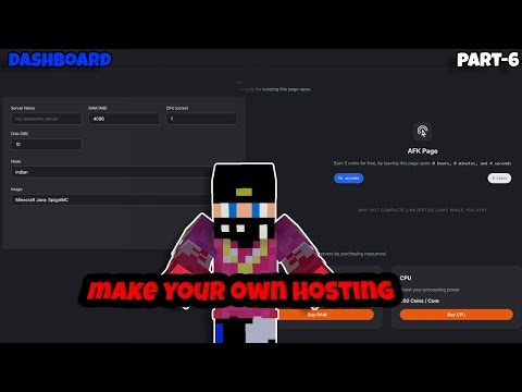 How to Make Your Own Minecraft Hosting || dashboard & 24/7! part-6