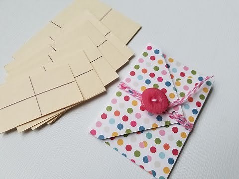 Mini Envelopes Without Punch Board: Rectangles