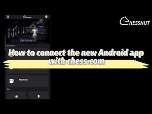 How to connect the new Android app with chess.com#chessnut #chess #chessgame