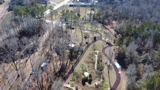 A new view of the Butterflies & Blooms in the Briar Patch trail! Take a look from the sky and see the progress taking shape. We’ve enjoyed working alongside Hinton Construction - Decks & Outdoor Living on this project that will make a lasting impact on Eatonton. Eatonton-Putnam Chamber of Commerce | www.concreteconstructorsinc.com