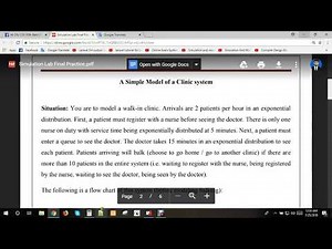 Simulation & modeling Lab Example solution -3 ( Using Arena )