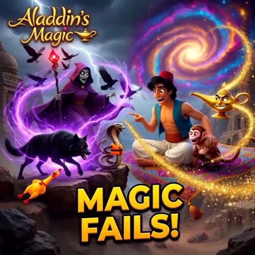 Witch Pets Go Wrong! Hilarious Aladdin Magic Fails