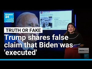 Yes, Trump reposted a conspiracy theory that Biden is a 'robotic clone' • FRANCE 24 English
