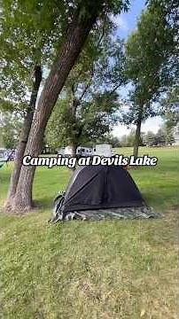 Camping at Devils Lake! #northdakota #devilslake #camping