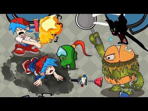 Friday Night Funkin - Save Boyfriend - FNF Mod Among us Full Animation