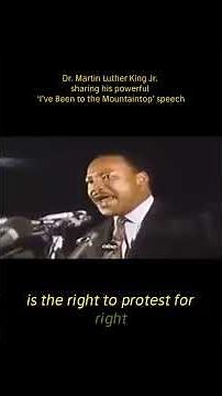 MLK Jr ‘I’ve Been to the Mountaintop’ Speech