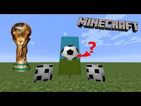 How to make a Football (Soccer Ball) in Minecraft! (World Cup Special!)