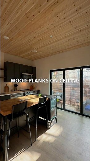 Pt 2 of diy installing wood planks on my ceiling #lewishakiem #philly #DIY #renovation #homedecor