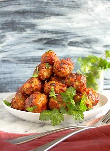 Baked Tandoori Chicken Meatballs | Video - Nish Kitchen