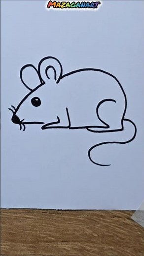 Wie man eine Maus Schritt für Schritt zeichnet | Einfaches Zeichnen für Anfänger